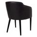 Sillón de madera tapizado Sillón de madera tapizado Negro