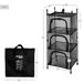 Aktive Organizador armario colgante, desmontable y plegable c/3 niveles Aktive Organizador armario colgante, desmontable y plegable c/3 niveles Negro