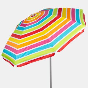 Aktive Guarda-chuva de praia inclinável riscas multicoloridas 220 cm UV50
