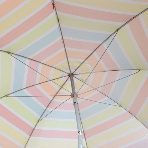 Aktive Guarda-chuva de praia inclinável riscas multicoloridas 220 cm UV50