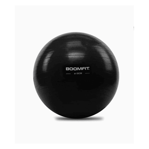 Bola de Pilates Preta 65cm - BOOMFIT