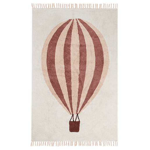 Tapetes para Crianças BAZALETI Creme claro 140 x 200 cm Algodão