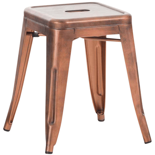 Taburete Armin Metal Cobre 40X40X46 cm
