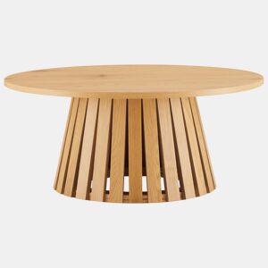Mesa de centro redonda 80cm estilo escandinavo de madera LIV