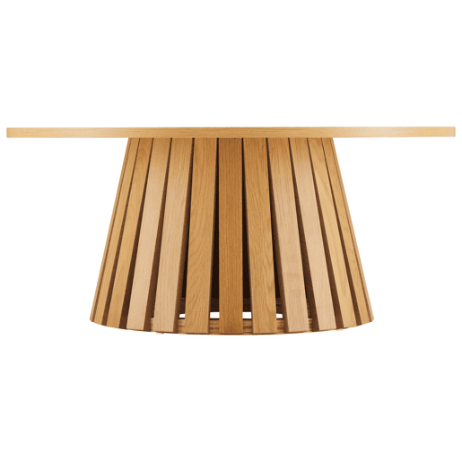 Mesa de centro redonda 80cm estilo escandinavo de madera LIV
