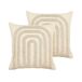 Beliani Cojín decorativo TATSOI Beliani Cojín decorativo TATSOI Beige