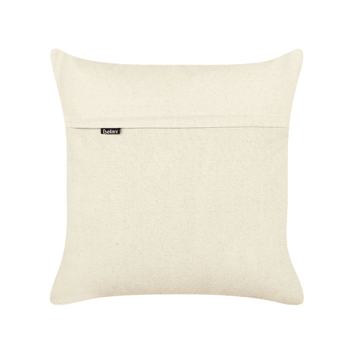 Conjunto de 2 almofadas decorativas TATSOI Algodão 45 x 45 cm Creme Padrão geométrico