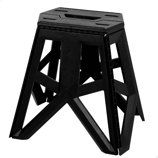 Aktive Taburete plegable camping extraresistente 150 kg casa transporte 41x33x39 cm