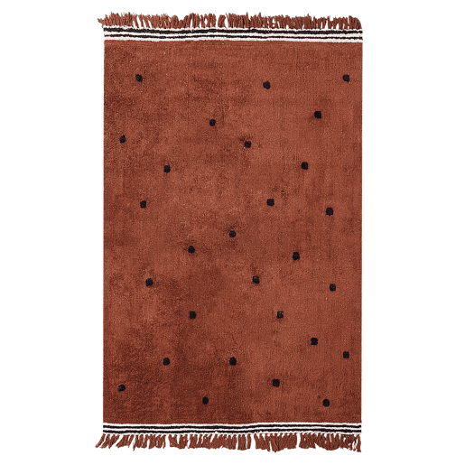 Tapetes para Crianças LAZA Castanho 140 x 200 cm Algodão
