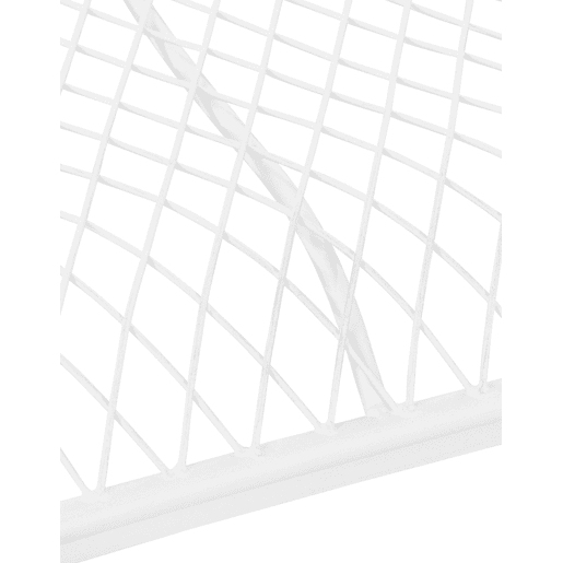 Banco de jardín Tara Metal Blanco 47X113X89 cm
