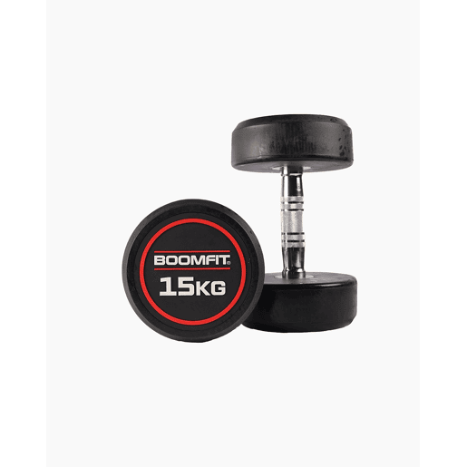 Halteres Redondos de Musculação 15Kg (Par) - BOOMFIT