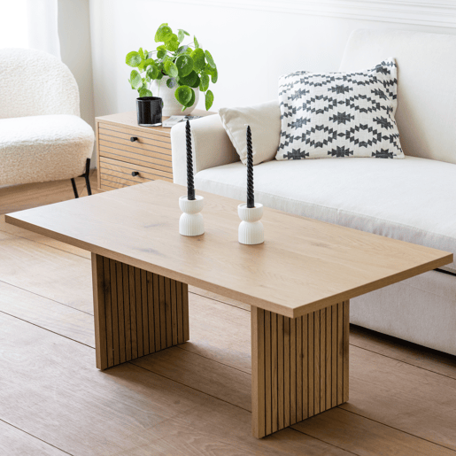Mesa de centro de madera de estilo escandinavo ALMA