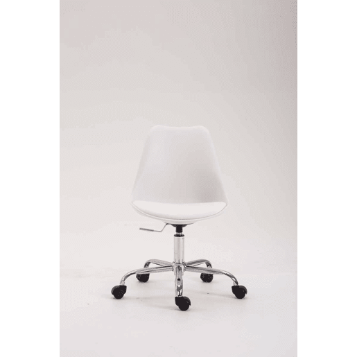 Silla de Oficina TOULOUSE con Estructura de Plástico Blanco 54X48X81 cm