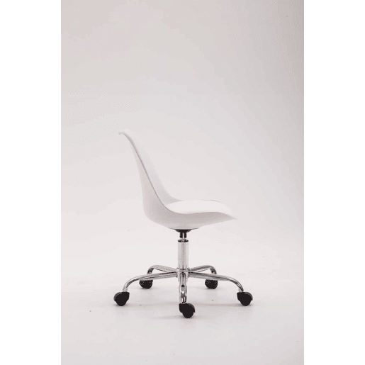 Silla de Oficina TOULOUSE con Estructura de Plástico Blanco 54X48X81 cm