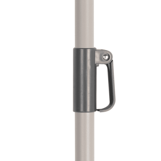 Aktive Guarda-sol de jardim grande hexagonal basculante marfim 230 cm UV50