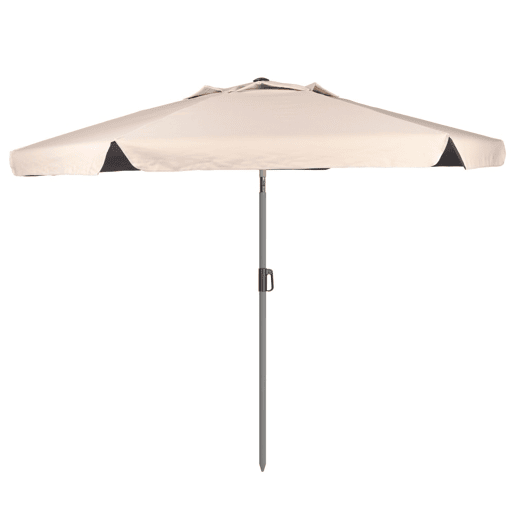 Aktive Guarda-sol de jardim grande hexagonal basculante marfim 230 cm UV50