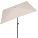 Aktive Sombrilla rectangular balcón inclinable Aktive Sombrilla rectangular balcón inclinable Crema