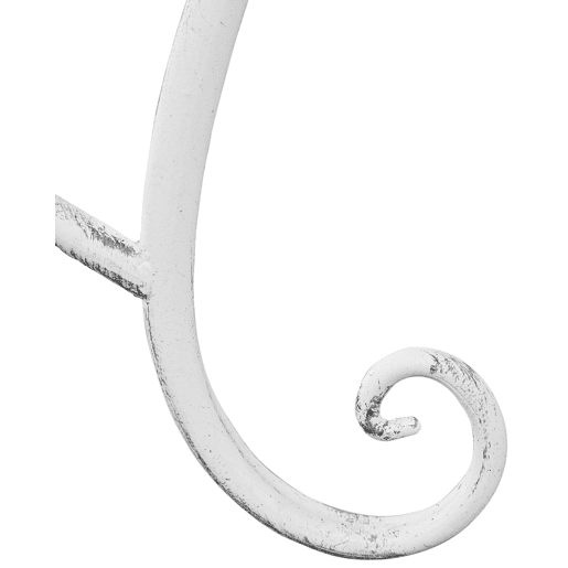 Banco de jardín Tara Metal Blanco antiguo 47X113X89 cm