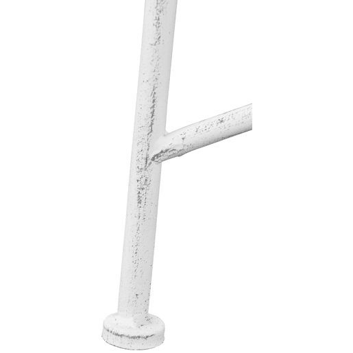 Banco de jardín Tara Metal Blanco antiguo 47X113X89 cm