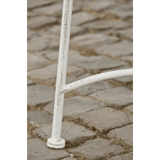 Banco de jardín Tara Metal Blanco antiguo 47X113X89 cm