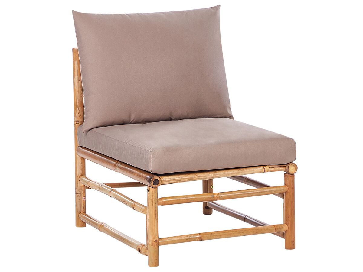 Beliani Silla de jardín CERRETO Gris Oscuro