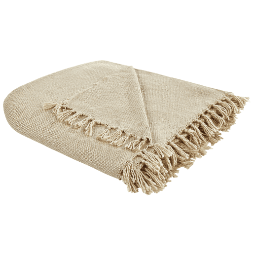Manta CHAOHANI Tecido 200 x 220 cm Creme