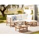 Beliani Silla de jardín CERRETO Beliani Silla de jardín CERRETO Blanco/ Beige