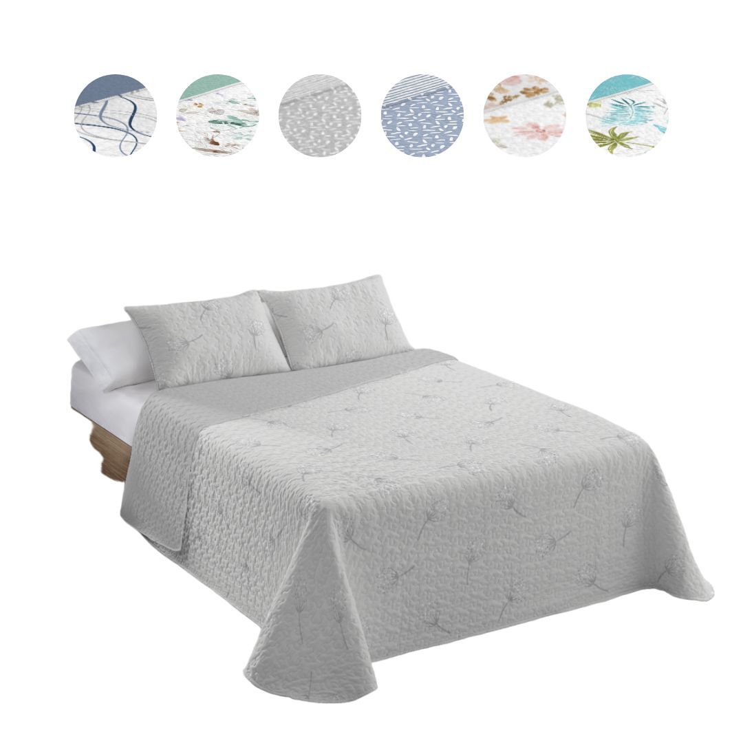Colcha bouti estampada + fundas cojines sintra cama de 90cm 180x260cm donegal collections