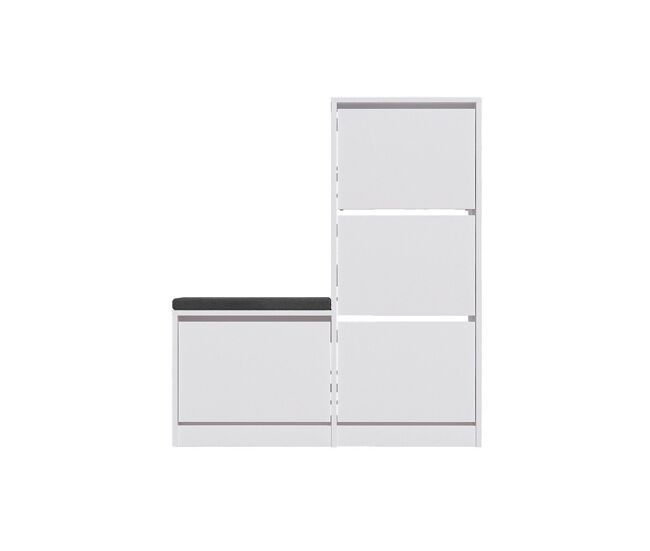Mueble para zapatos 4 puertas l105 cm - dude