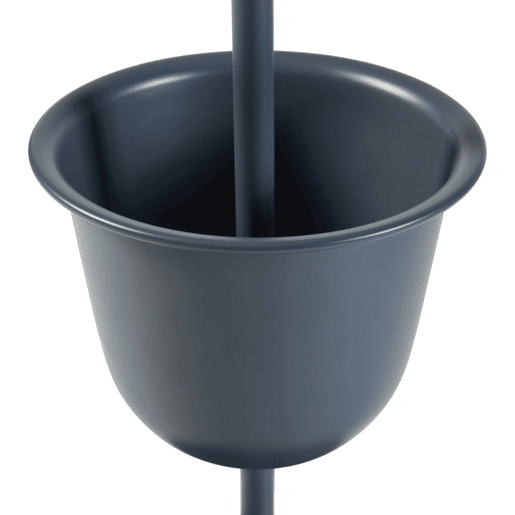 Suporte para plantas Alphen com vaso metálico 48xØ23cm - Preto en.casa