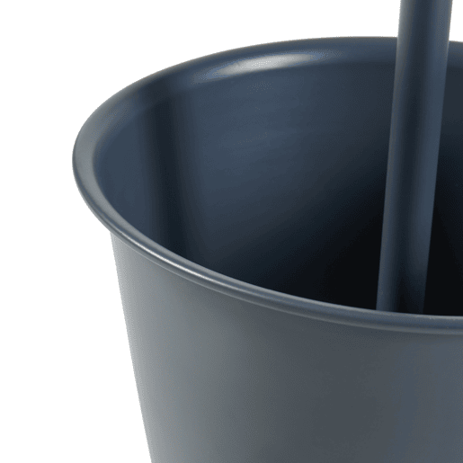 Suporte para plantas Alphen com vaso metálico 48xØ23cm - Preto en.casa