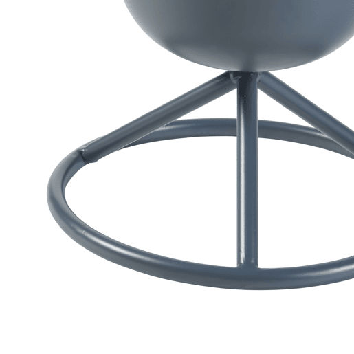 Suporte para plantas Alphen com vaso metálico 48xØ23cm - Preto en.casa