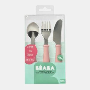 Talheres Béaba Cor de Rosa Aço inoxidável 3 Peças