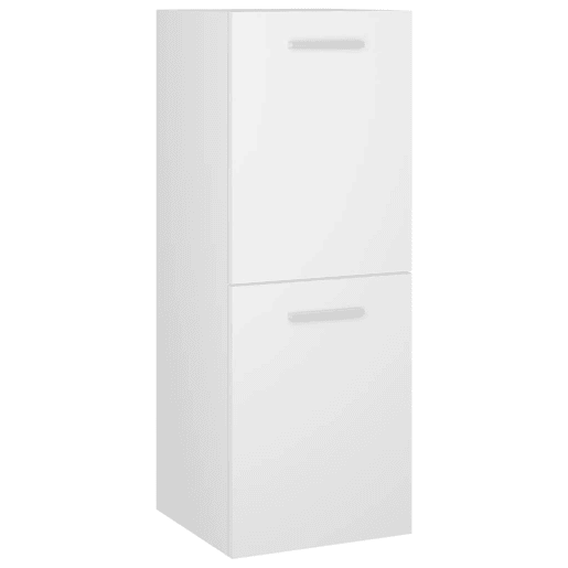 vidaXL Conjunto de móveis de casa de banho derivados madeira branco