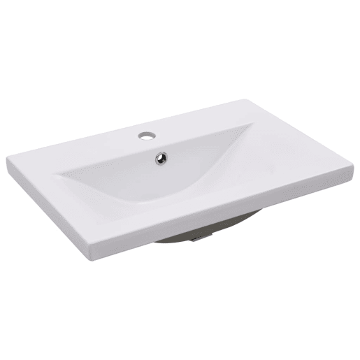 vidaXL Conjunto de móveis de casa de banho derivados madeira branco