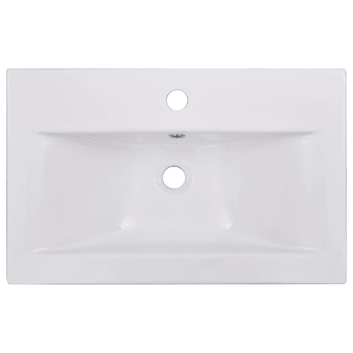 vidaXL Conjunto de móveis de casa de banho derivados madeira branco