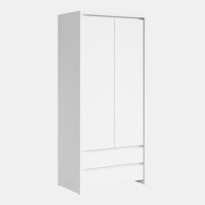 Roupeiro 2 portas 2 gavetas Soren Branco