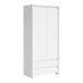 Armario 2 puertas 2 cajones Soren 90 Armario 2 puertas 2 cajones Soren 90 Blanco