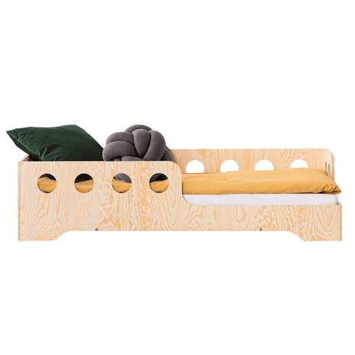 Cama Sacha Bois 90x200 de entrada direita com estrado de ripas