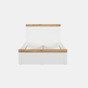Cama 120x200 Hella Branco e Madeira