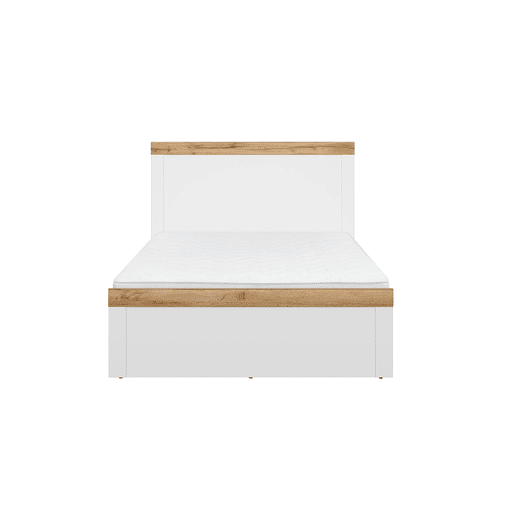 Cama 120x200 Hella Branco e Madeira Cama 120x200 Hella Branco e Madeira