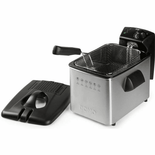 Fritadeira DOMO DO465FR 4 L 3000 W Prateado Aço