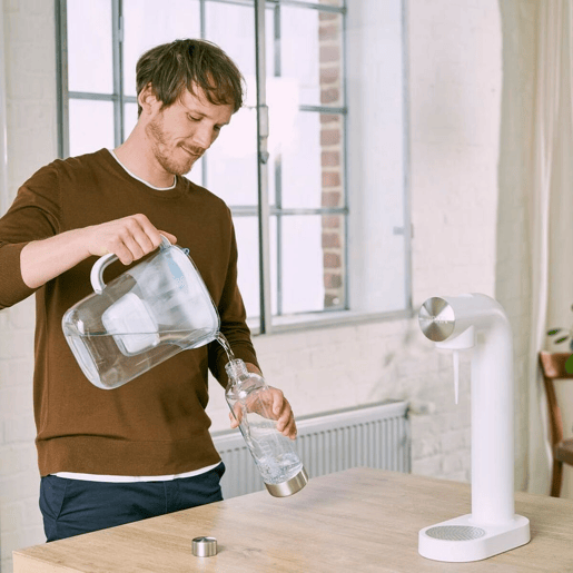 Garrafa de água SodaOne Brita 1043722 Transparente Prateado 1 L
