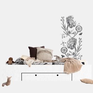 Cama 70x140 estrado de ripas e gaveta incluída Tristan Branco