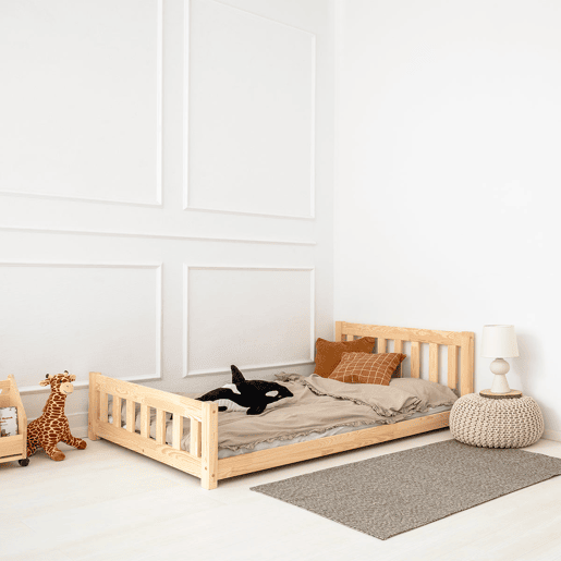 Cama 90x190 com estrado de ripas Adeline Bois Cama 90x190 com estrado de ripas Adeline Bois