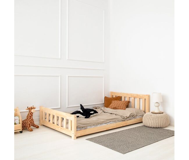 Cama 90x190 con somier Adeline Madera