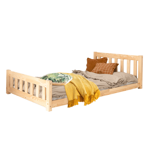 Cama 90x190 com estrado de ripas Adeline Bois Cama 90x190 com estrado de ripas Adeline Bois