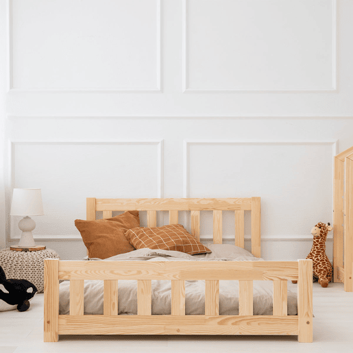 Cama 90x190 com estrado de ripas Adeline Bois Cama 90x190 com estrado de ripas Adeline Bois