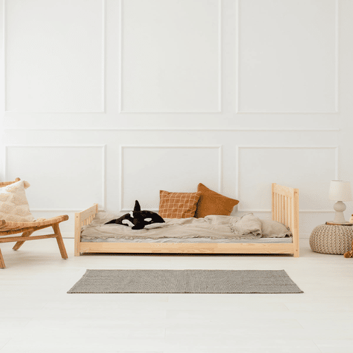 Cama 90x190 com estrado de ripas Adeline Bois Cama 90x190 com estrado de ripas Adeline Bois