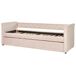 Beliani Cama nido Terciopelo LIBOURNE 102x220 Beliani Cama nido Terciopelo LIBOURNE 102x220 Rosa Talco